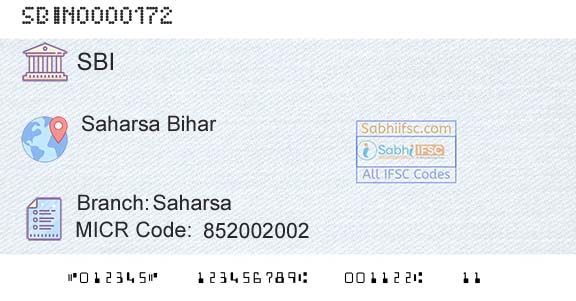 State Bank Of India SaharsaBranch 