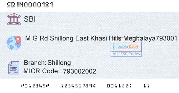 State Bank Of India ShillongBranch 