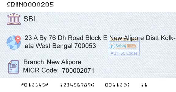 State Bank Of India New AliporeBranch 