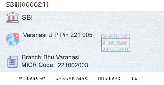 State Bank Of India Bhu VaranasiBranch 