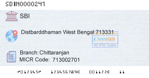 State Bank Of India ChittaranjanBranch 