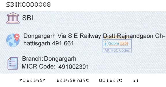 State Bank Of India DongargarhBranch 