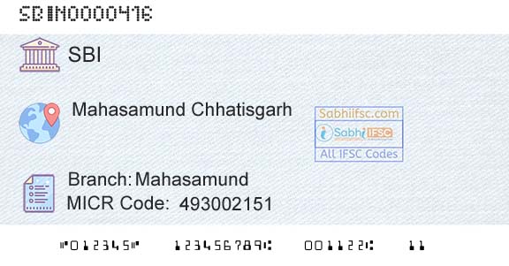State Bank Of India MahasamundBranch 