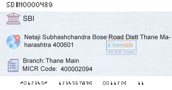 State Bank Of India Thane MainBranch 