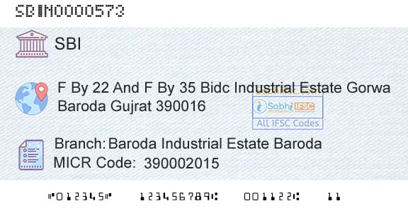 State Bank Of India Baroda Industrial Estate BarodaBranch 
