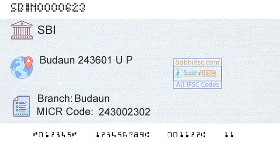 State Bank Of India BudaunBranch 