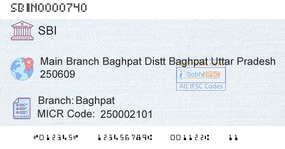 State Bank Of India BaghpatBranch 