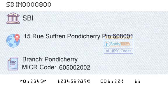 State Bank Of India PondicherryBranch 