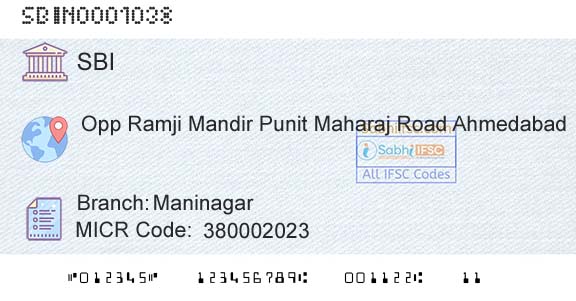 State Bank Of India ManinagarBranch 