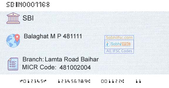 State Bank Of India Lamta Road BaiharBranch 