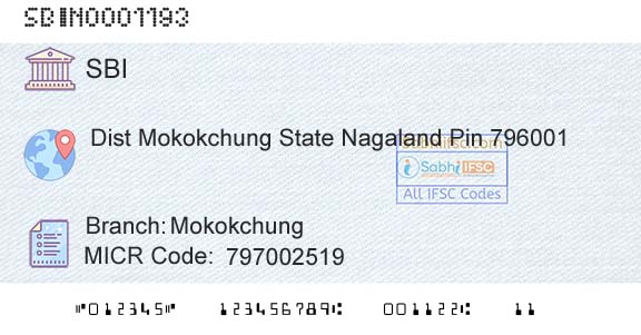 State Bank Of India MokokchungBranch 