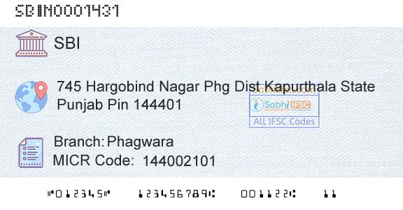 State Bank Of India PhagwaraBranch 