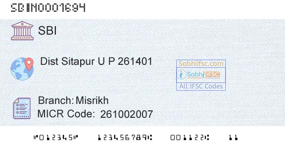 State Bank Of India MisrikhBranch 