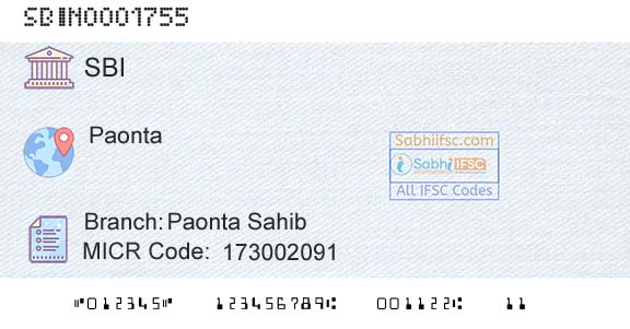 State Bank Of India Paonta SahibBranch 