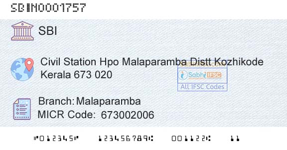 State Bank Of India MalaparambaBranch 