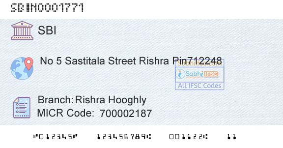 State Bank Of India Rishra HooghlyBranch 