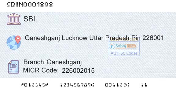 State Bank Of India GaneshganjBranch 