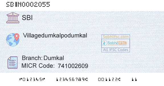 State Bank Of India DumkalBranch 