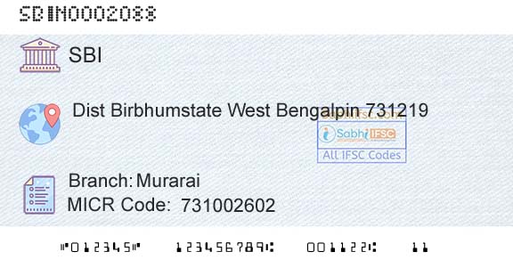 State Bank Of India MuraraiBranch 