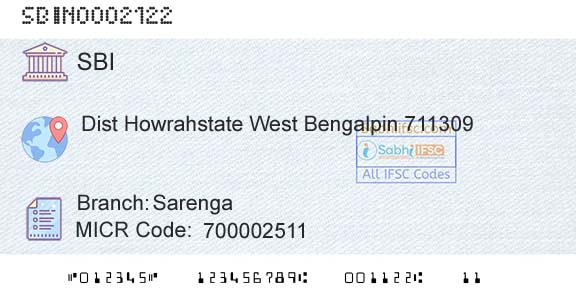 State Bank Of India SarengaBranch 