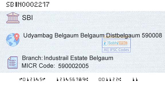 State Bank Of India Industrail Estate BelgaumBranch 