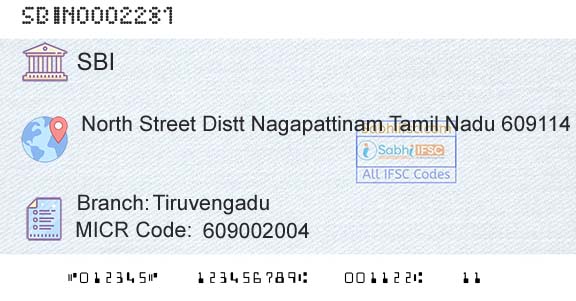 State Bank Of India TiruvengaduBranch 
