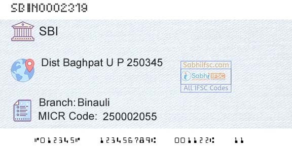 State Bank Of India BinauliBranch 