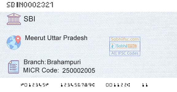 State Bank Of India BrahampuriBranch 