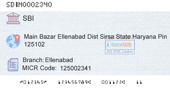 State Bank Of India EllenabadBranch 