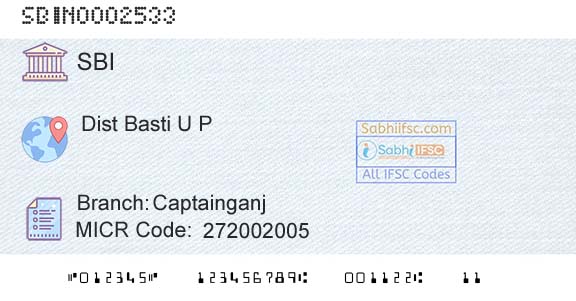 State Bank Of India CaptainganjBranch 