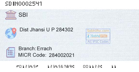 State Bank Of India ErrachBranch 