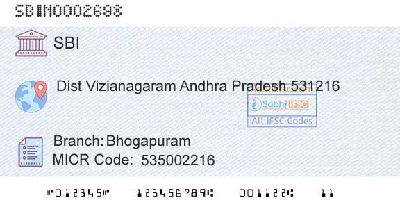 State Bank Of India BhogapuramBranch 