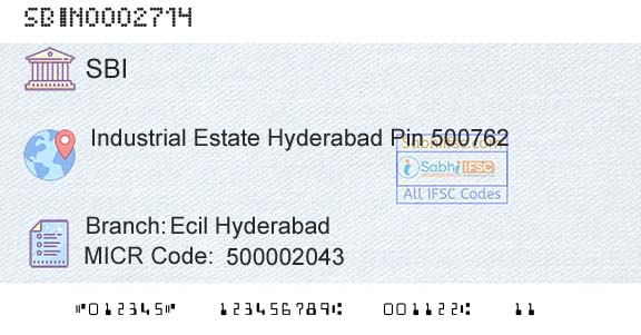 State Bank Of India Ecil HyderabadBranch 