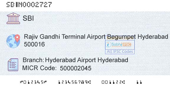 State Bank Of India Hyderabad Airport HyderabadBranch 