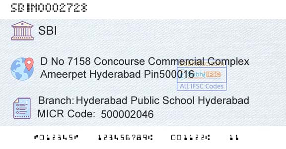 State Bank Of India Hyderabad Public School HyderabadBranch 