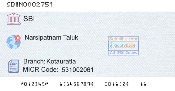 State Bank Of India KotauratlaBranch 