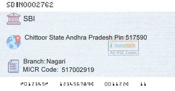State Bank Of India NagariBranch 