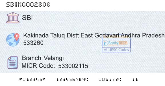 State Bank Of India VelangiBranch 