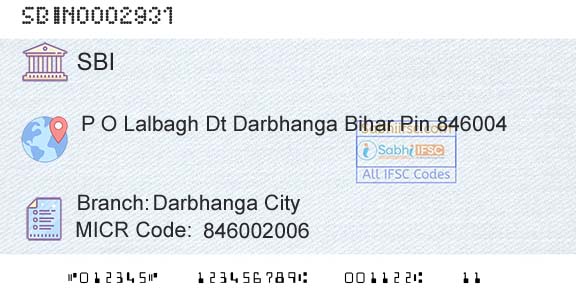 State Bank Of India Darbhanga CityBranch 