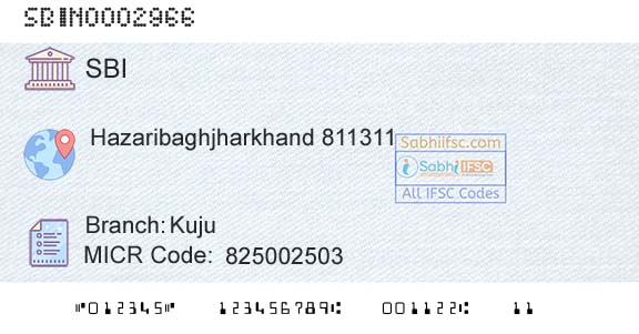 State Bank Of India KujuBranch 
