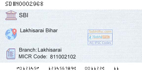 State Bank Of India LakhisaraiBranch 