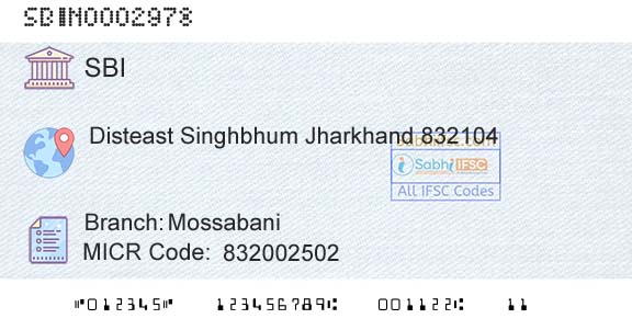 State Bank Of India MossabaniBranch 