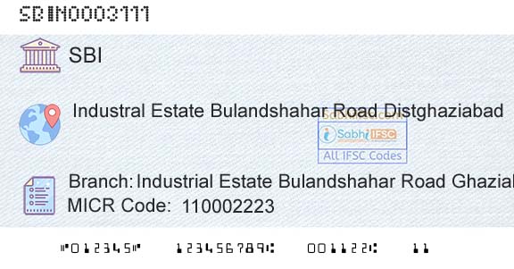 State Bank Of India Industrial Estate Bulandshahar Road GhaziabadBranch 