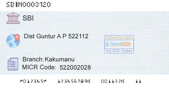 State Bank Of India KakumanuBranch 