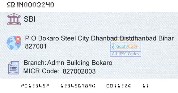 State Bank Of India Admn Building BokaroBranch 