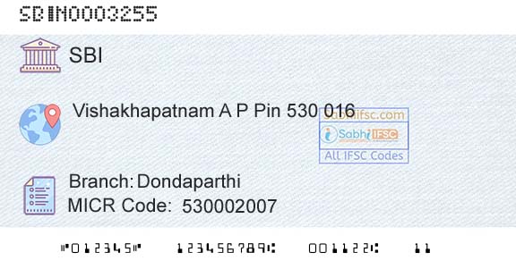 State Bank Of India DondaparthiBranch 
