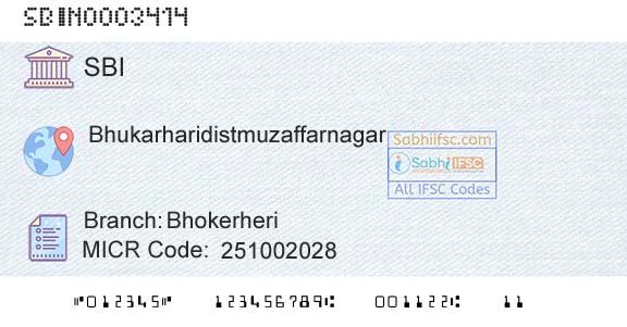 State Bank Of India BhokerheriBranch 
