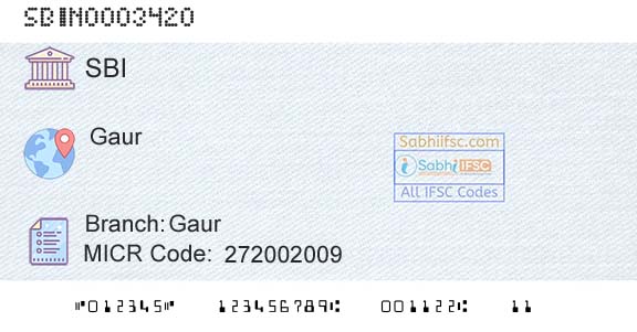 State Bank Of India GaurBranch 