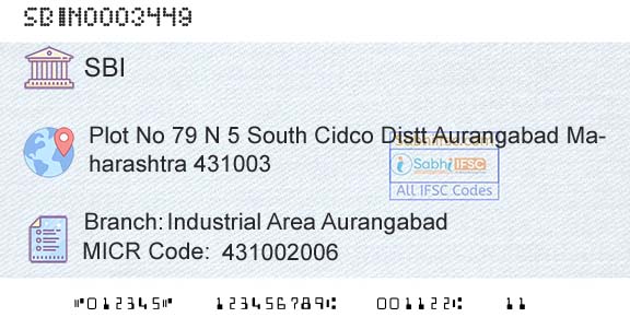 State Bank Of India Industrial Area AurangabadBranch 