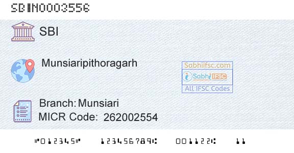 State Bank Of India MunsiariBranch 
